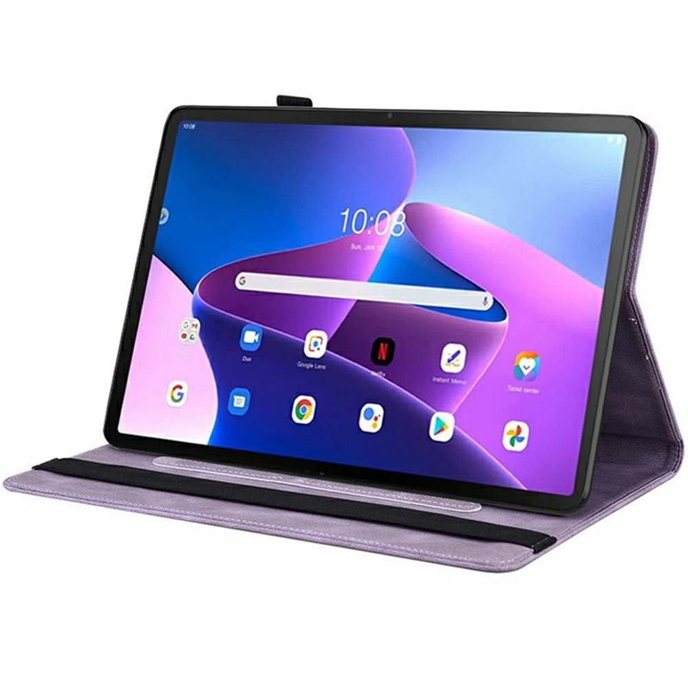 Custodia in pelle con farfalla  Lenovo Tab Viola