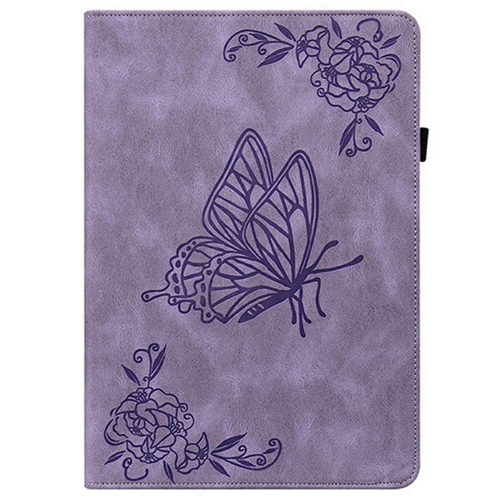 Custodia in pelle con farfalla  Lenovo Tab Viola