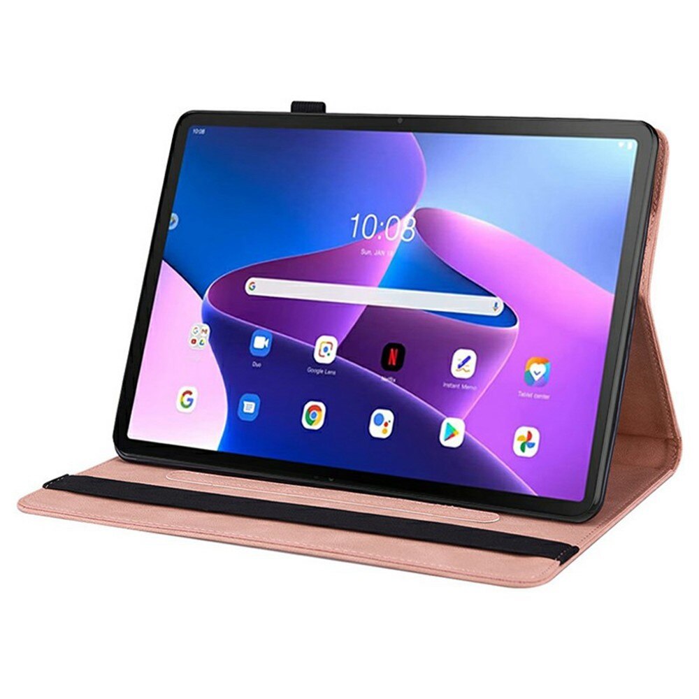 Custodia in pelle con farfalla  Lenovo Tab Rosa