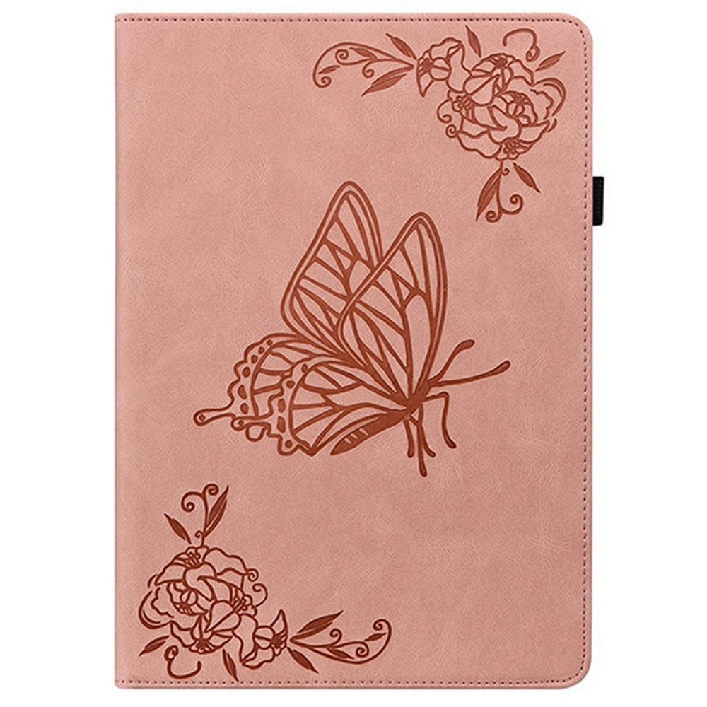 Custodia in pelle con farfalla  Lenovo Tab Rosa