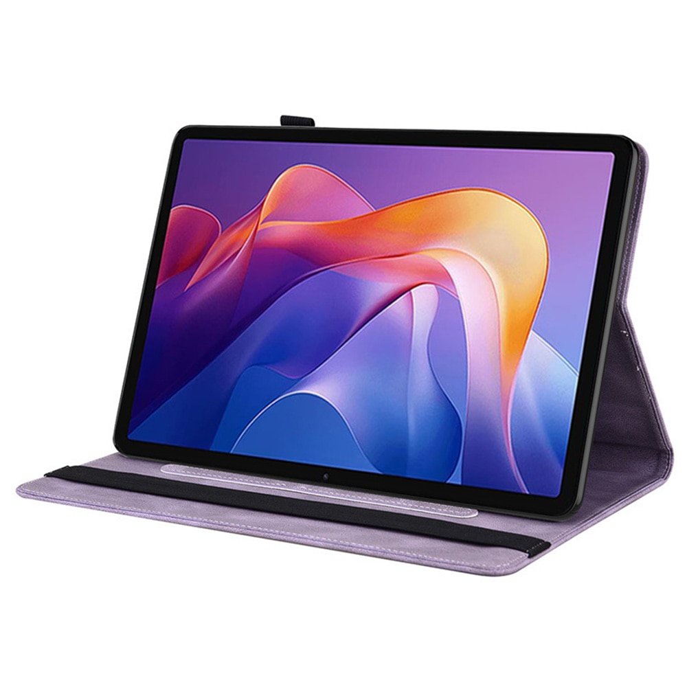 Custodia in pelle con farfalla Xiaomi Redmi Pad 2 Viola