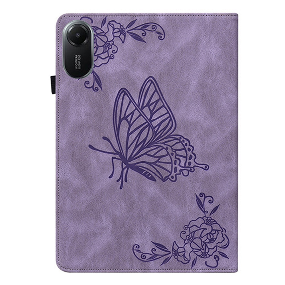 Custodia in pelle con farfalla Xiaomi Redmi Pad 2 Viola
