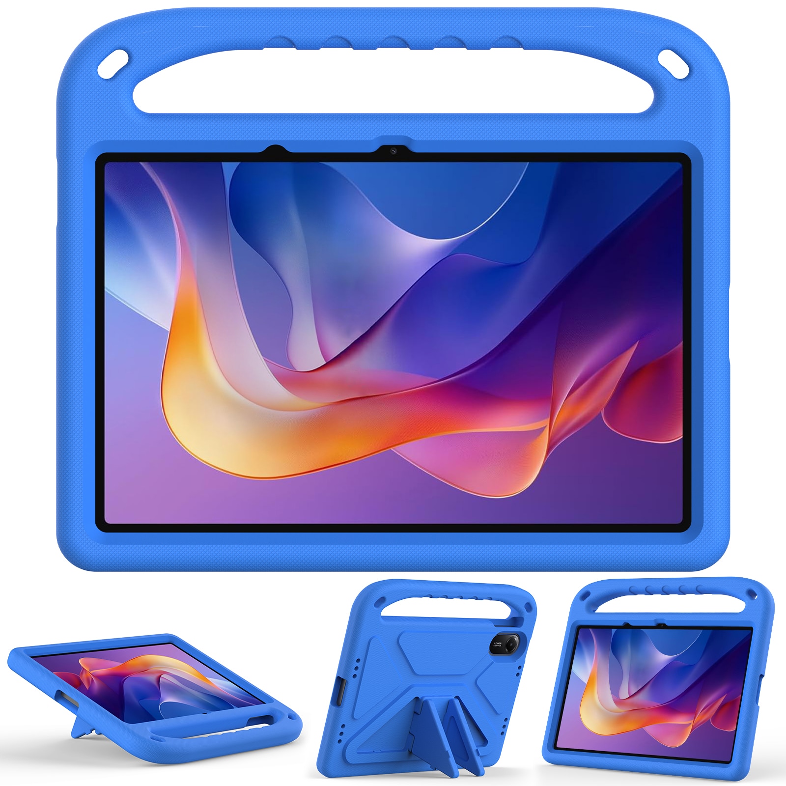 Custodia EVA con maniglia per bambini per Xiaomi Redmi Pad 2 Blu