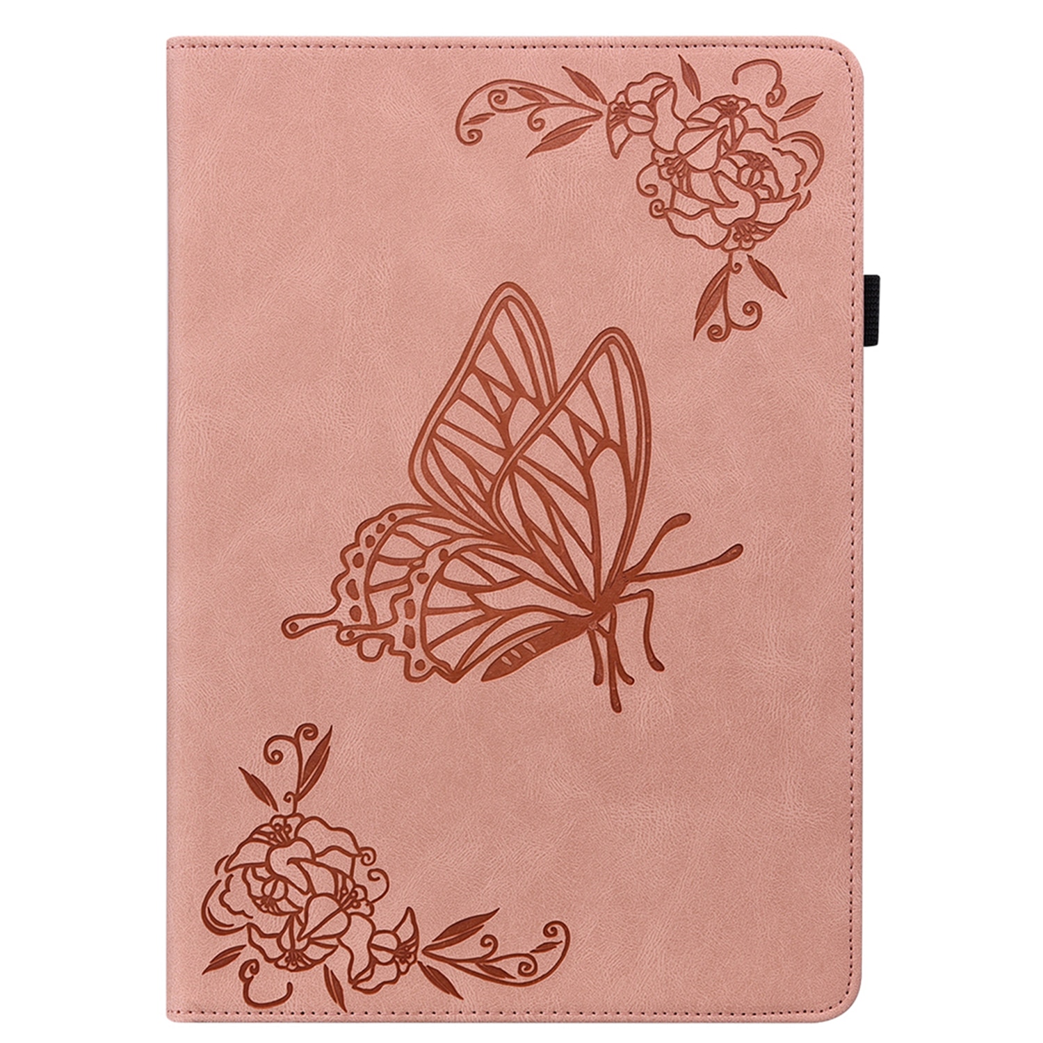 Custodia in pelle con farfalla Samsung Galaxy Tab A11 Plus Rosa
