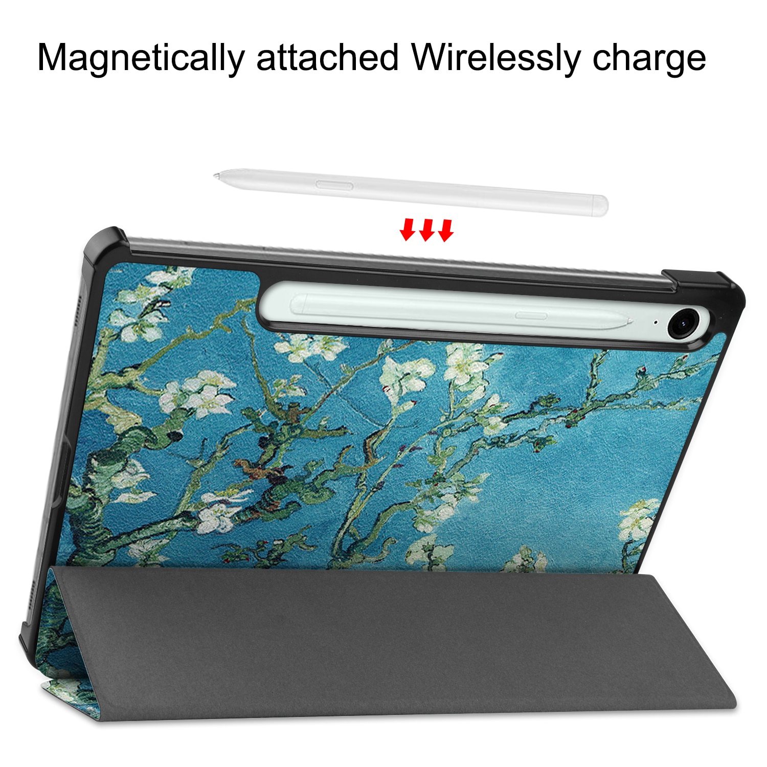 Cover Tri-Fold Samsung Galaxy S10 Lite Fiori di ciliegio