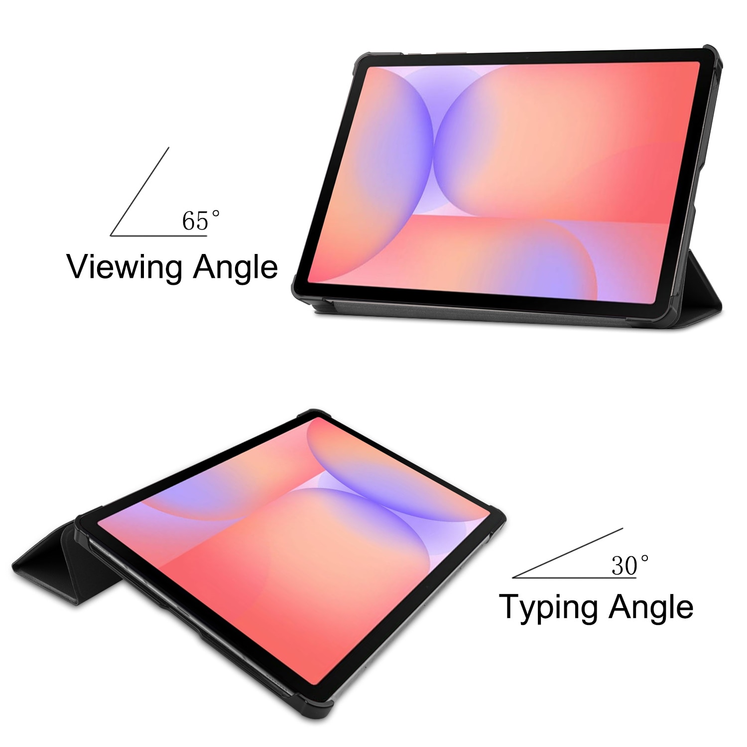 Cover Tri-Fold Samsung Galaxy Tab S10 Lite Nero