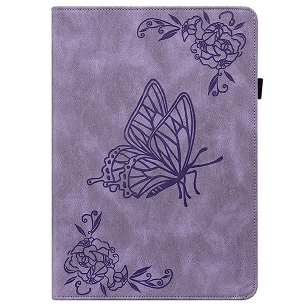 Custodia in pelle con farfalla Samsung Galaxy Tab S11 Viola
