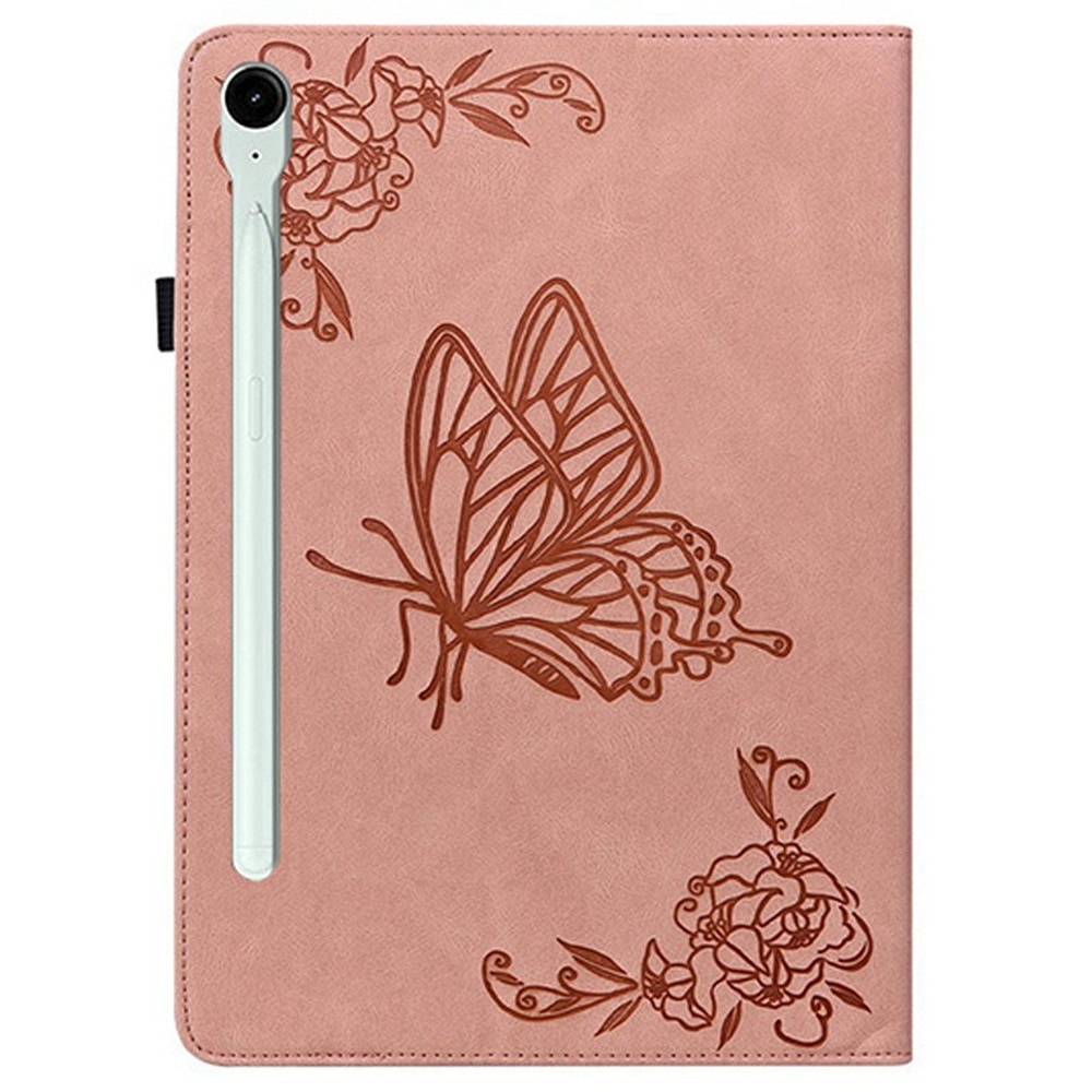 Custodia in pelle con farfalla Samsung Galaxy Tab S11 Rosa
