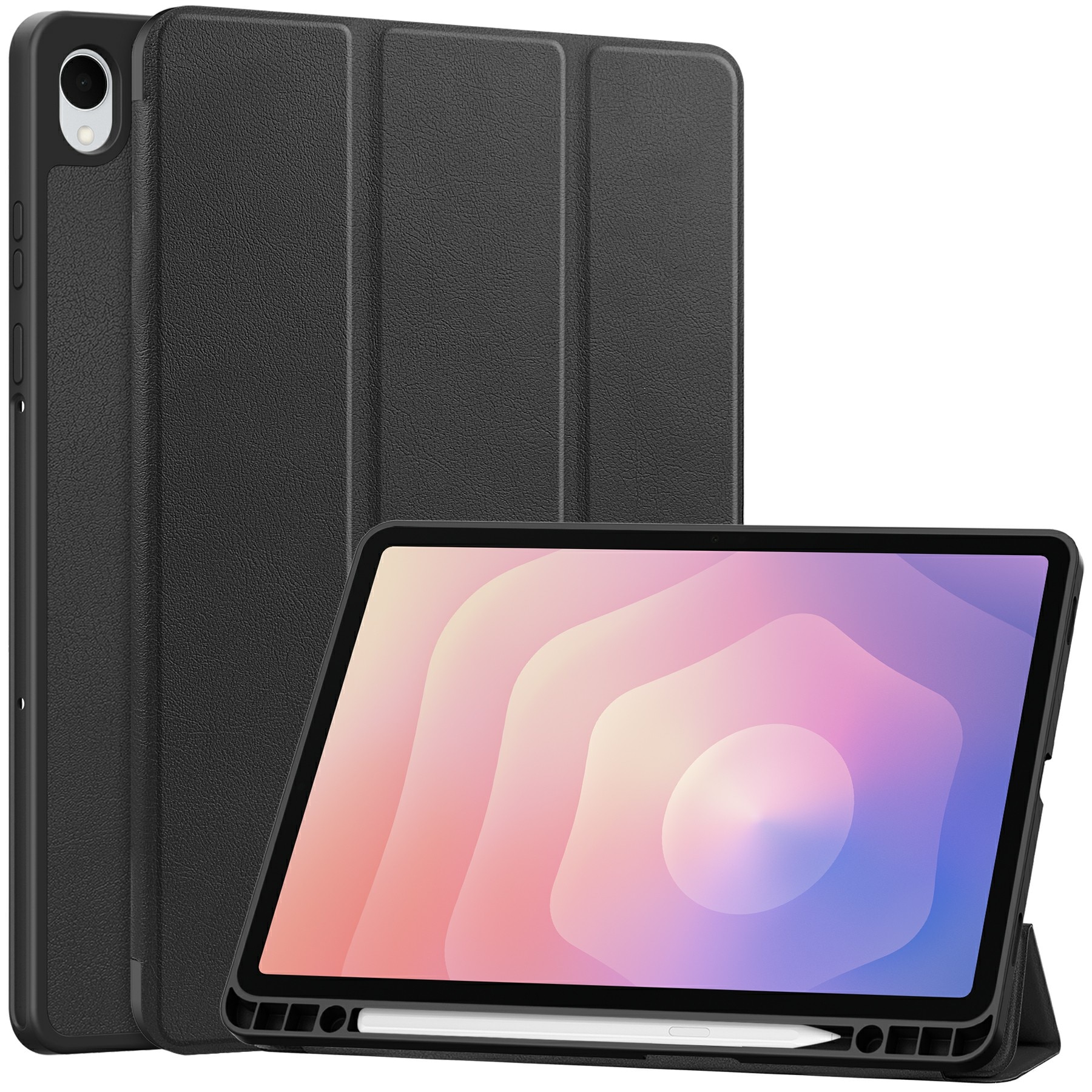 Cover Tri-Fold con portapenne Samsung Galaxy Tab S11 Nero