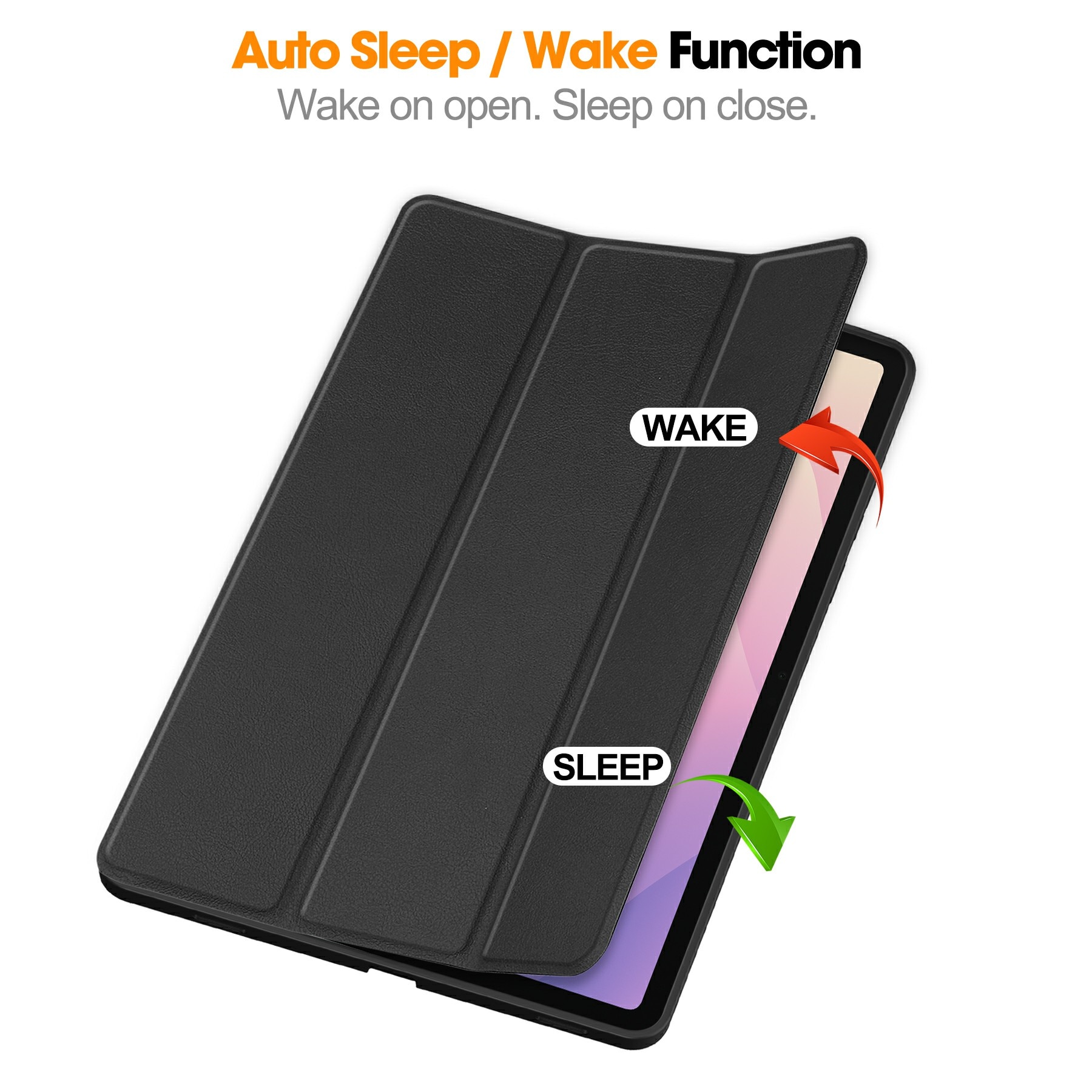 Cover Tri-Fold con portapenne Samsung Galaxy Tab S11 Nero