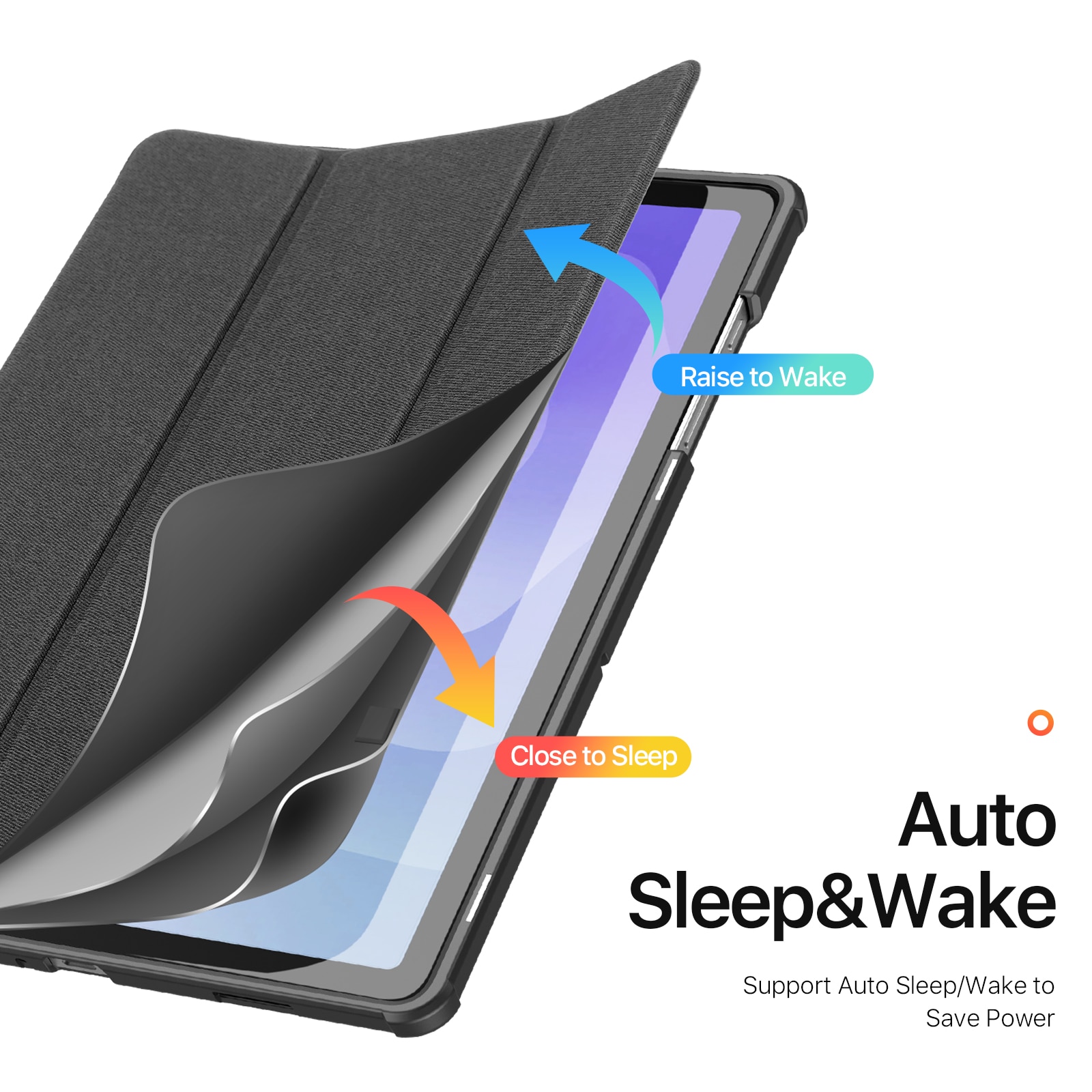 Cover Domo Tri-Fold Samsung Galaxy Tab A11 Plus Black