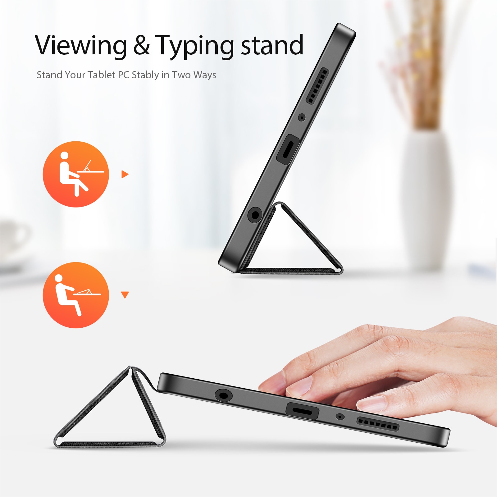 Cover Domo Tri-Fold Samsung Galaxy Tab A11 Black