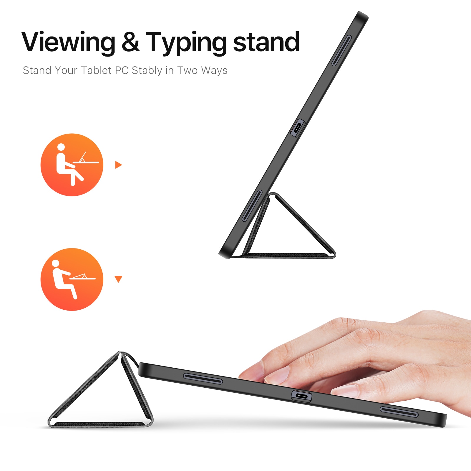 Cover Domo Tri-Fold Samsung Galaxy Tab S11 Ultra Black