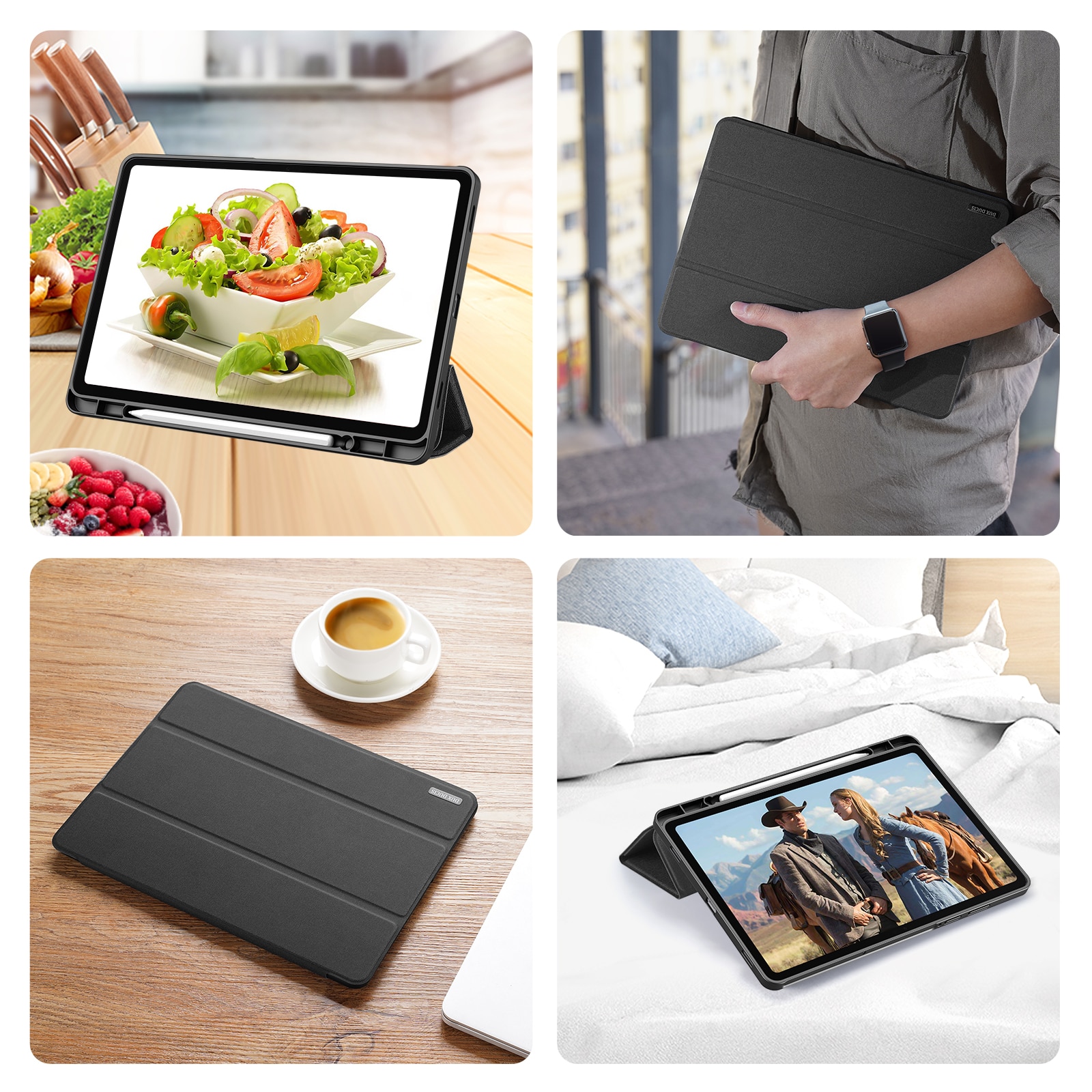 Cover Domo Tri-Fold Samsung Galaxy Tab S11 Black