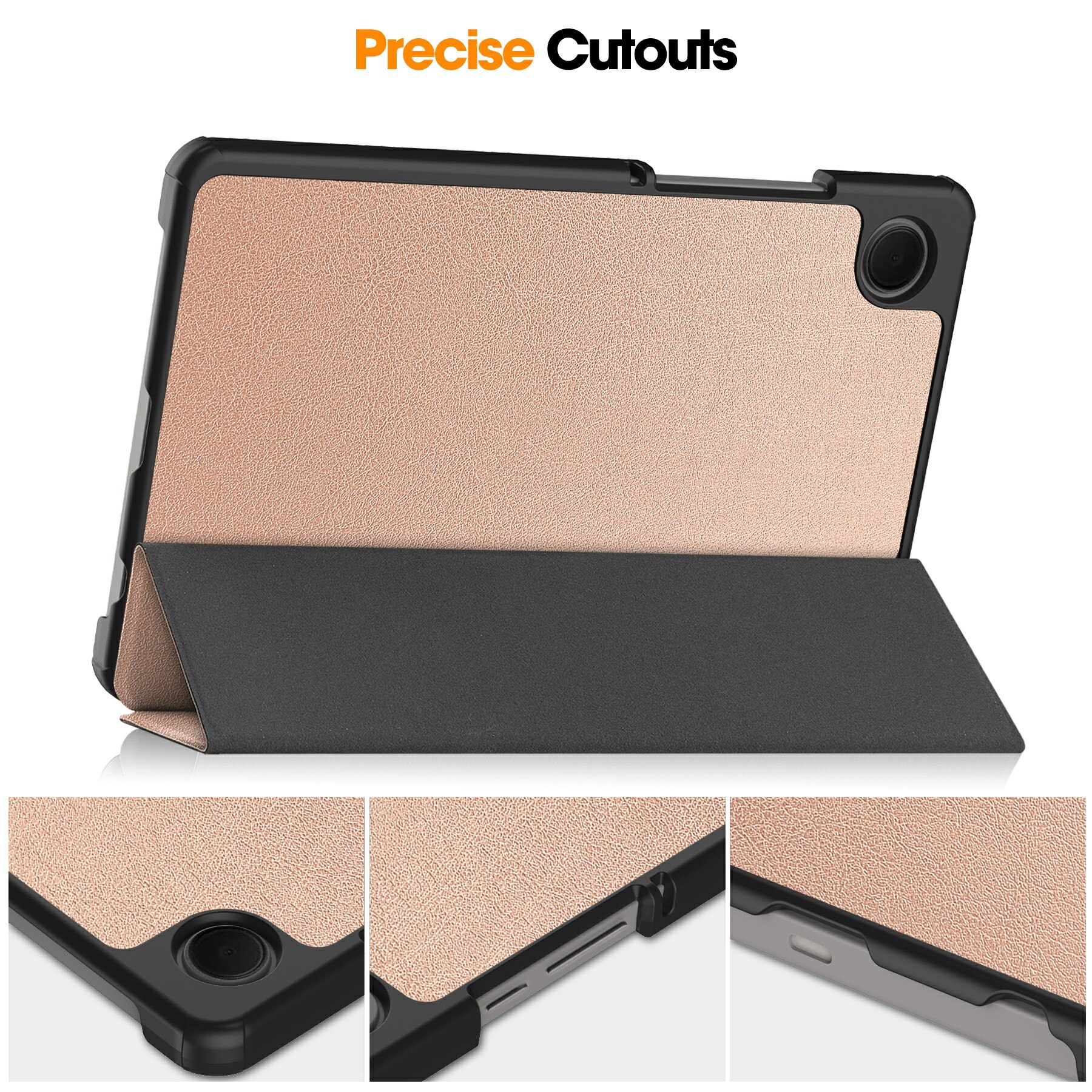 Cover Tri-Fold Samsung Galaxy Tab A11 Oro rosa