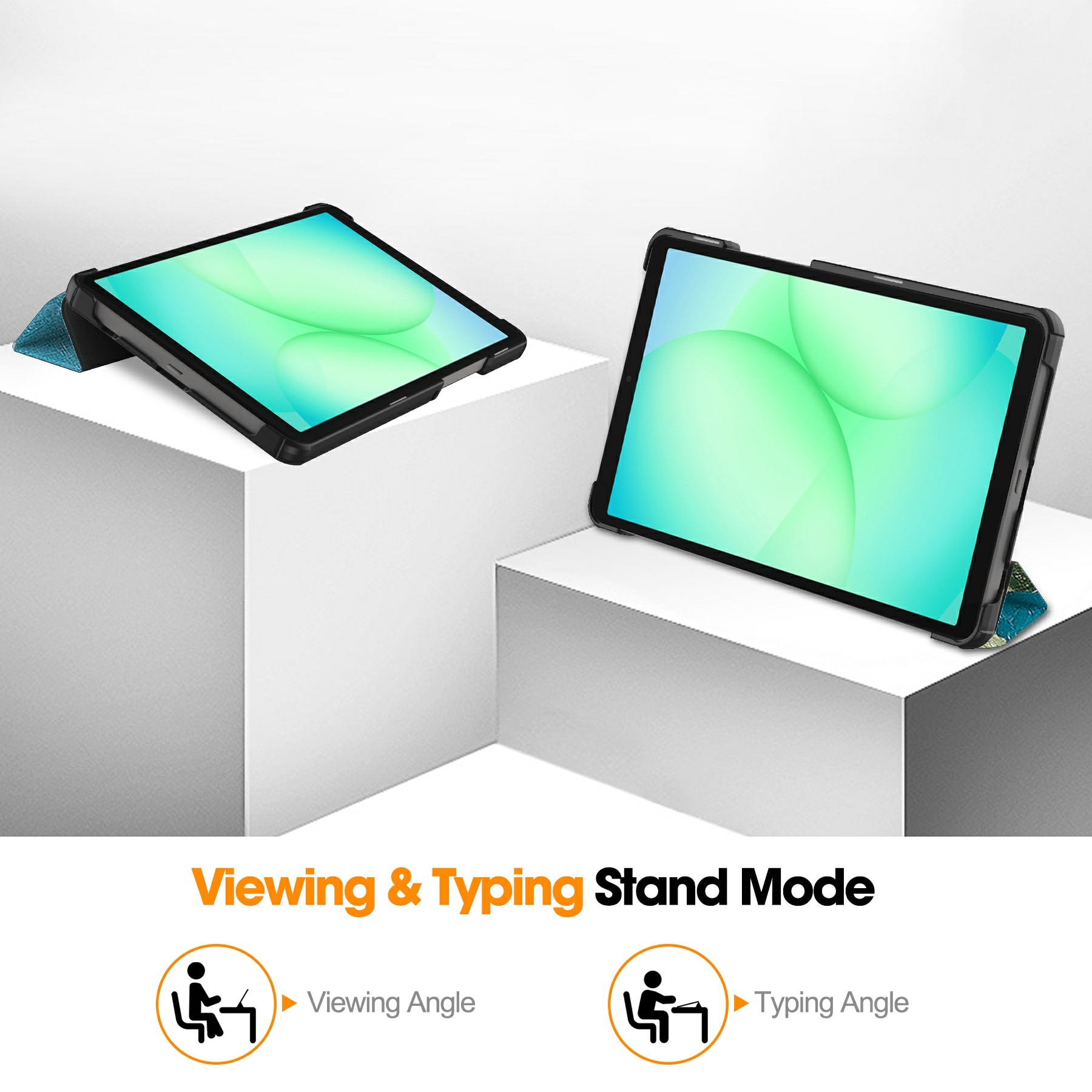 Cover Tri-Fold Samsung Galaxy Tab A11 Fiori di ciliegio