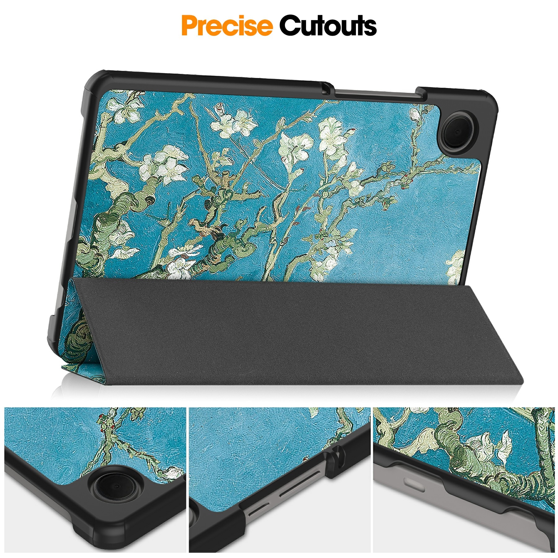 Cover Tri-Fold Samsung Galaxy Tab A11 Fiori di ciliegio