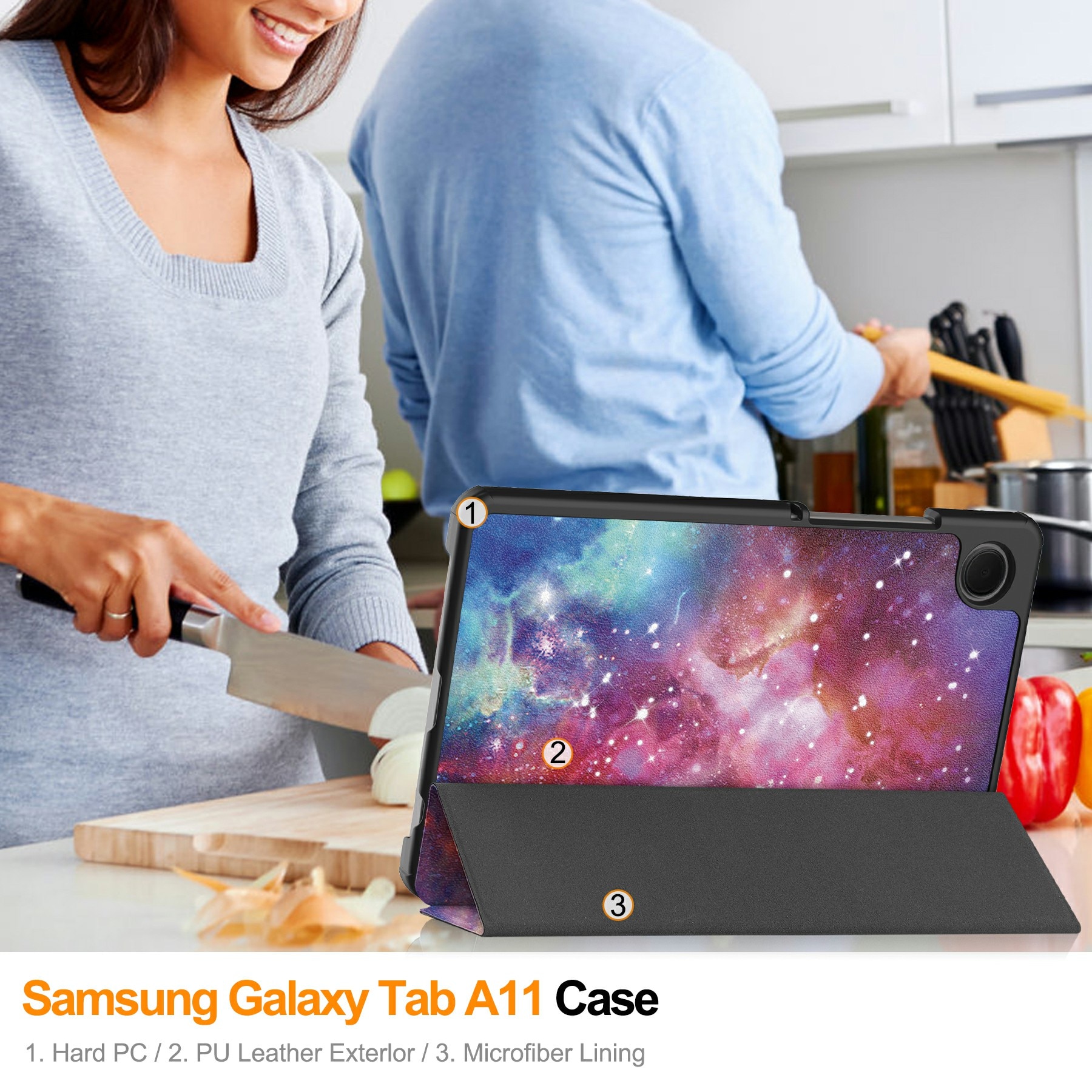 Cover Tri-Fold Samsung Galaxy Tab A11 Spazio