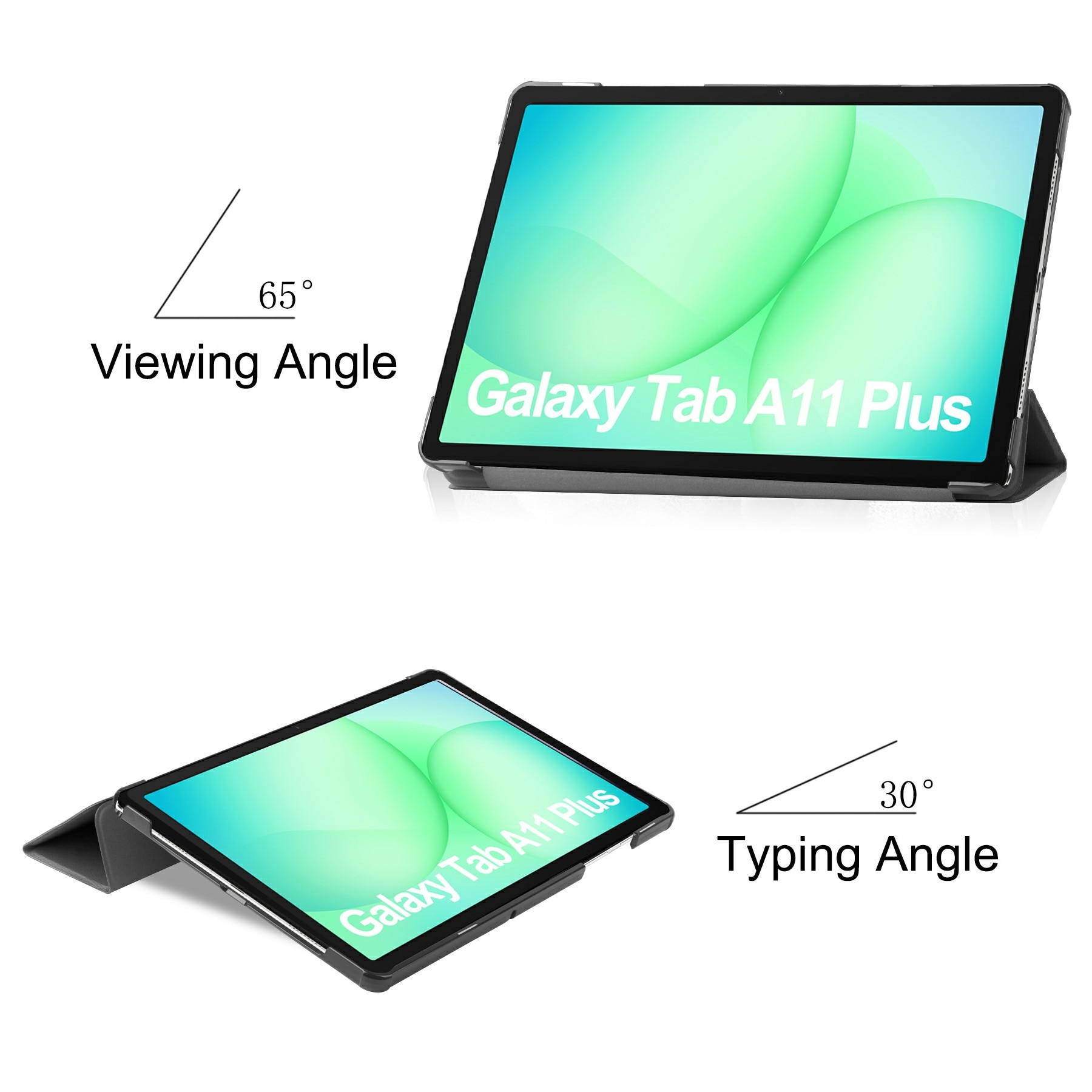Cover Tri-Fold Samsung Galaxy Tab A11 Plus Nero