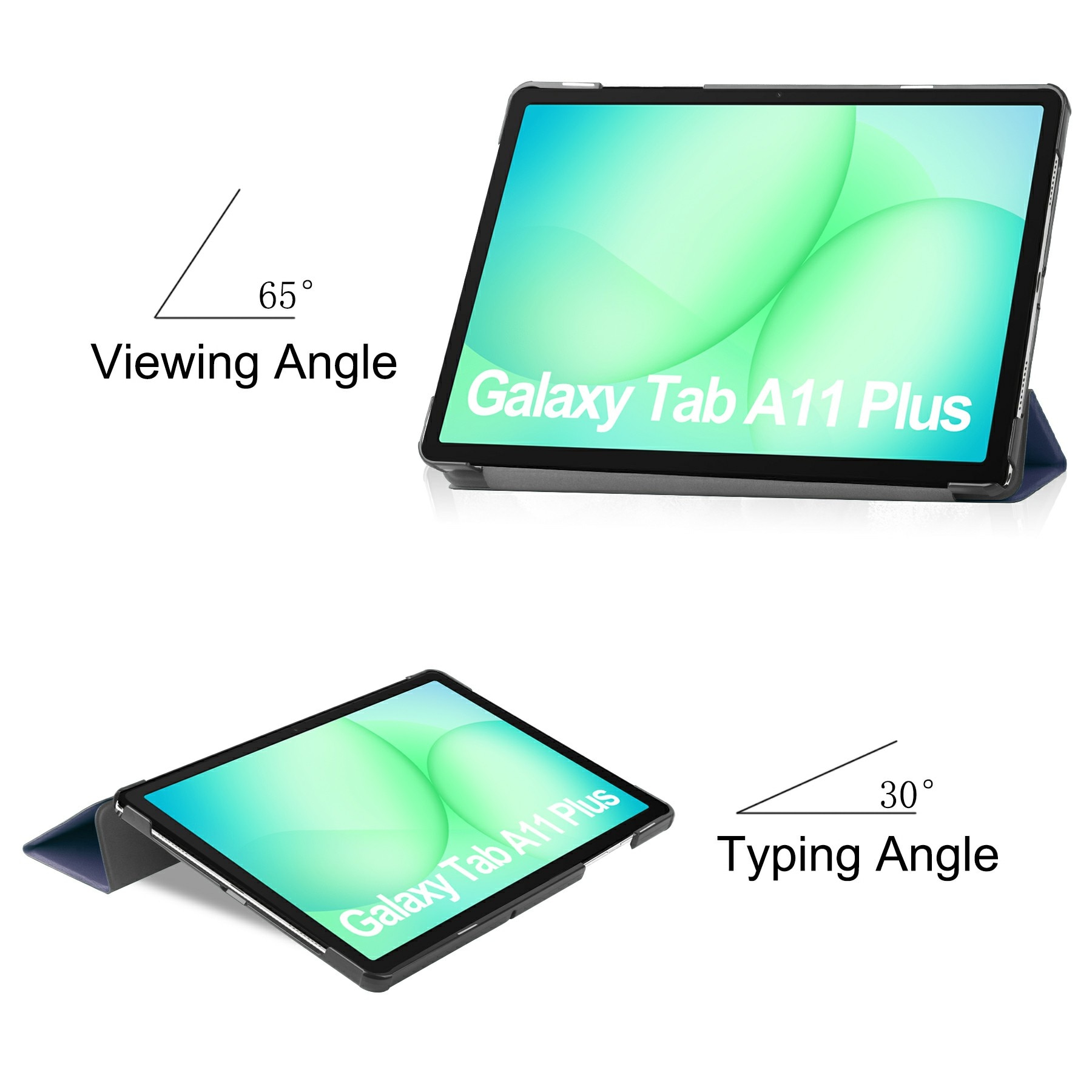 Cover Tri-Fold Samsung Galaxy Tab A11 Plus Blu