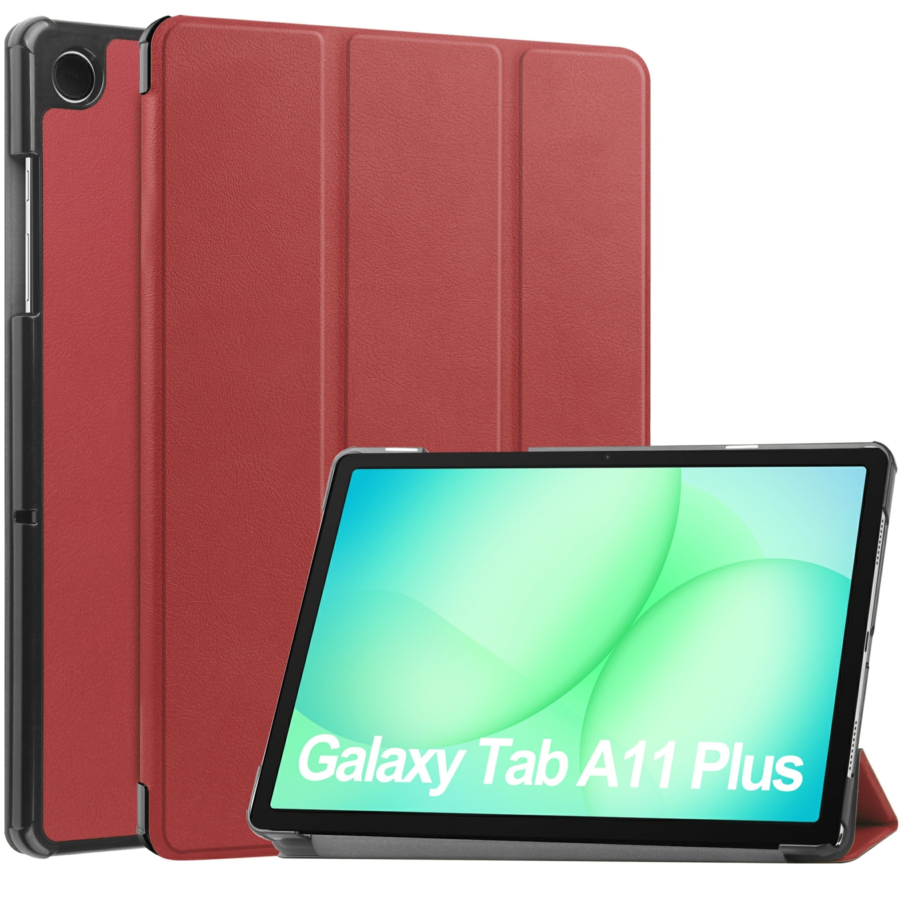 Cover Tri-Fold Samsung Galaxy Tab A11 Plus Rosso