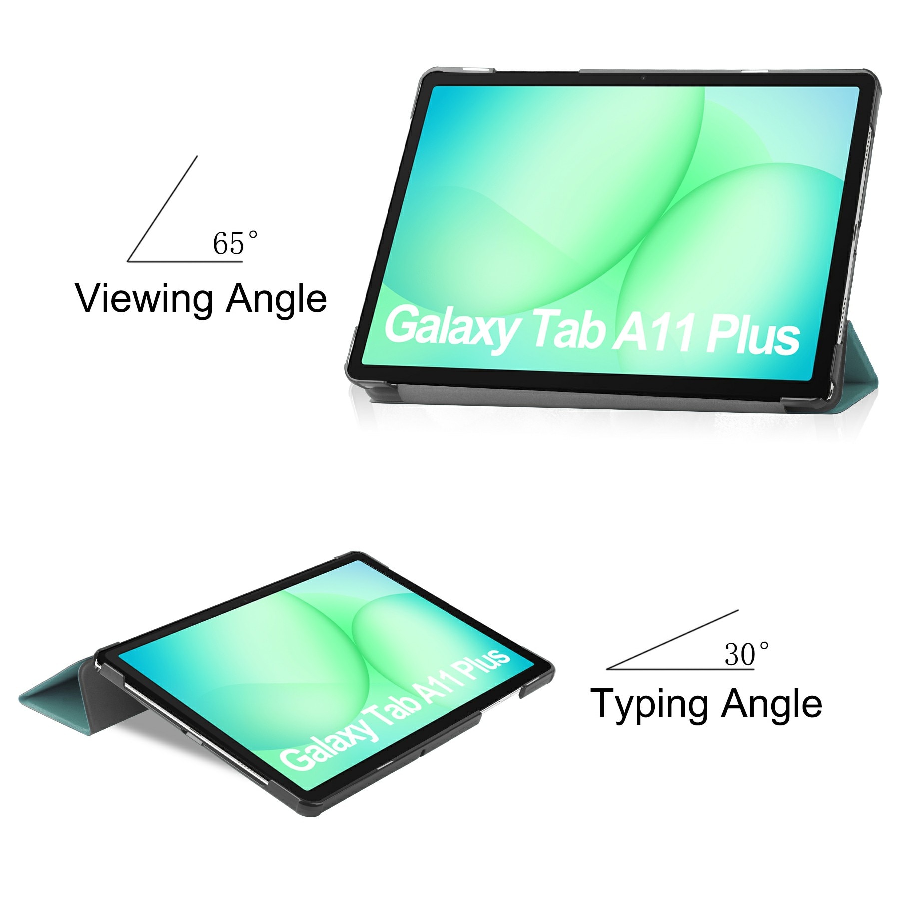Cover Tri-Fold Samsung Galaxy Tab A11 Plus Rosso