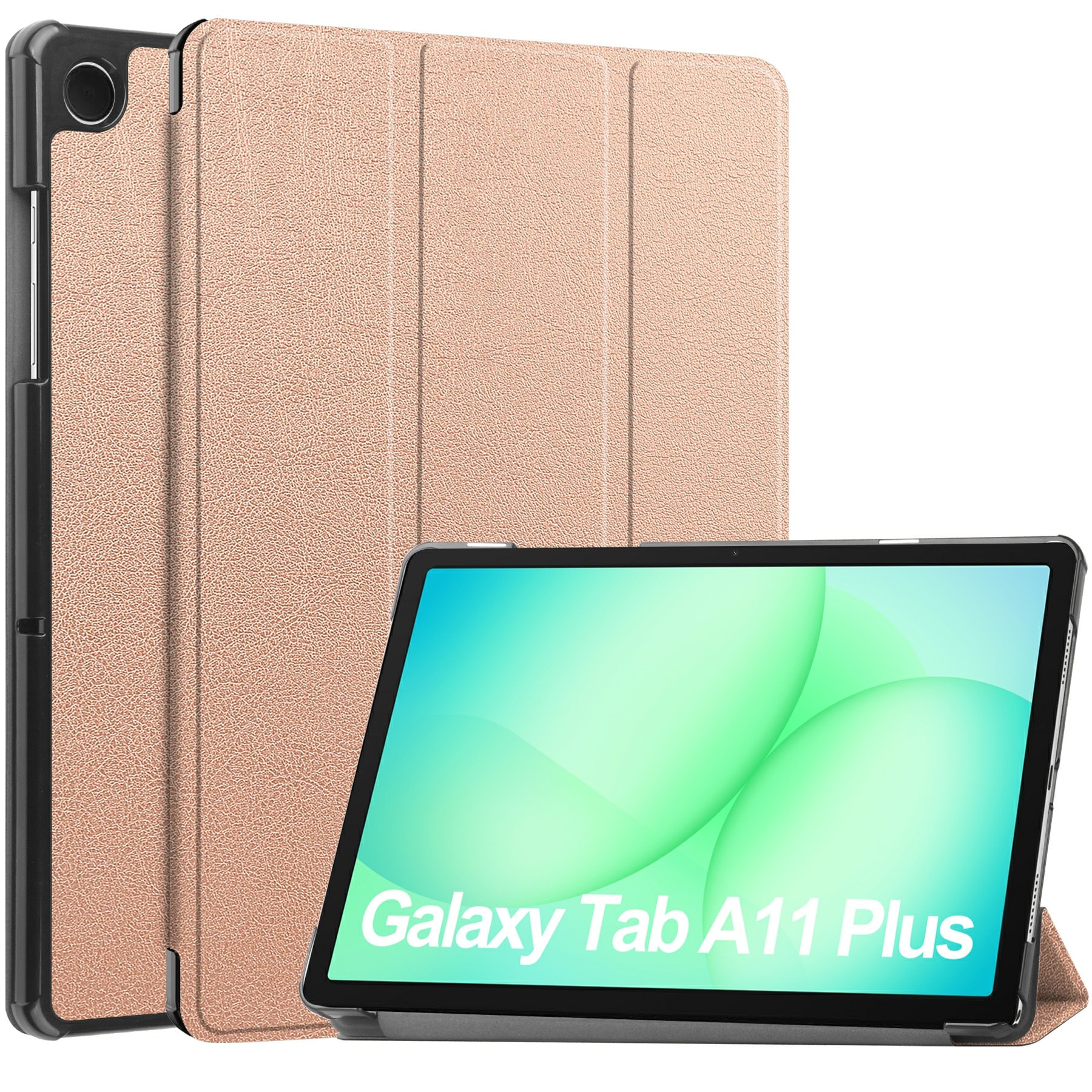 Cover Tri-Fold Samsung Galaxy Tab A11 Plus Oro rosa