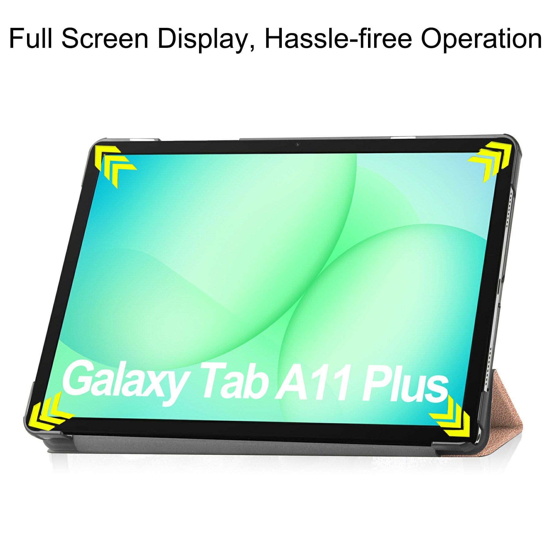 Cover Tri-Fold Samsung Galaxy Tab A11 Plus Oro rosa