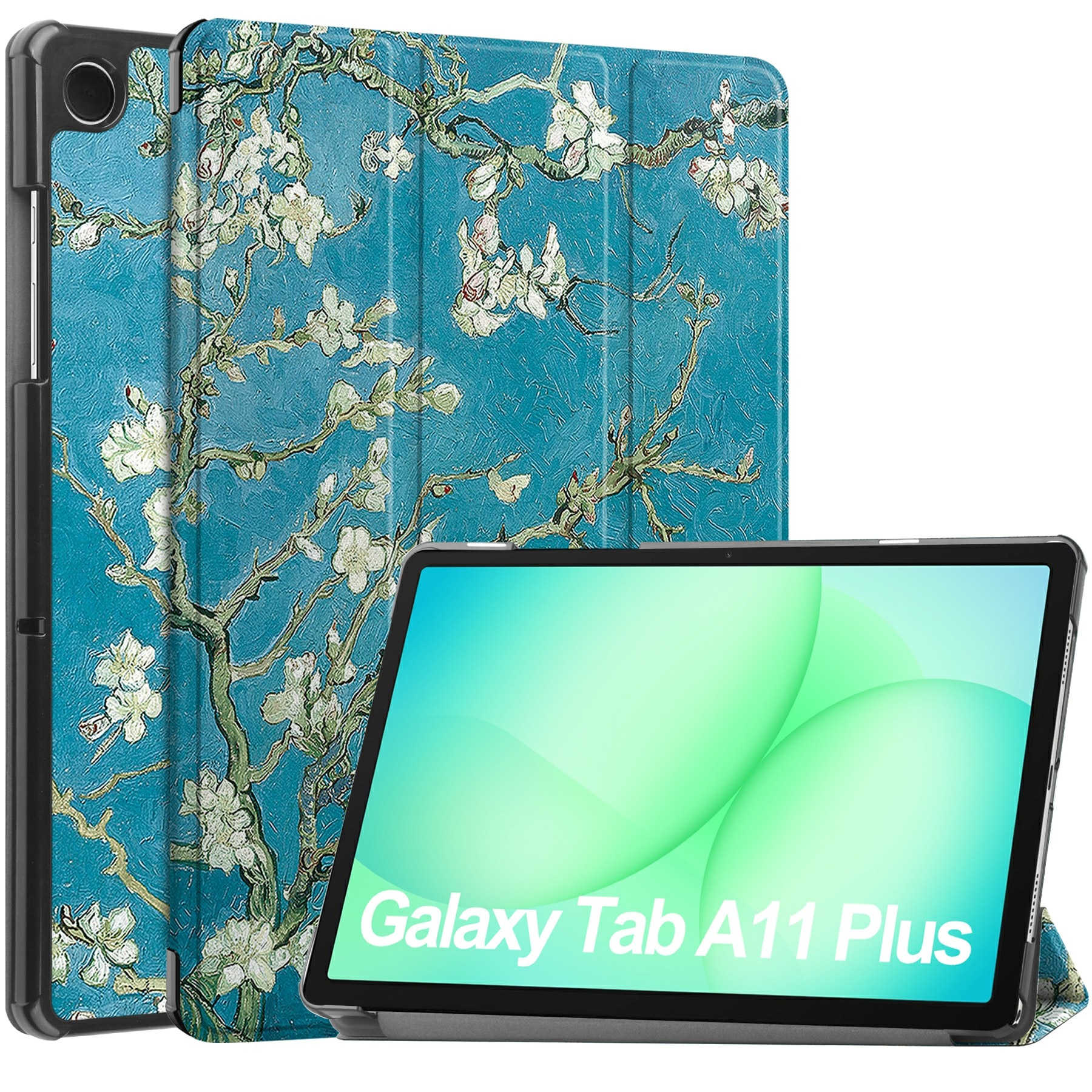 Cover Tri-Fold Samsung Galaxy Tab A11 Plus Fiori di ciliegio