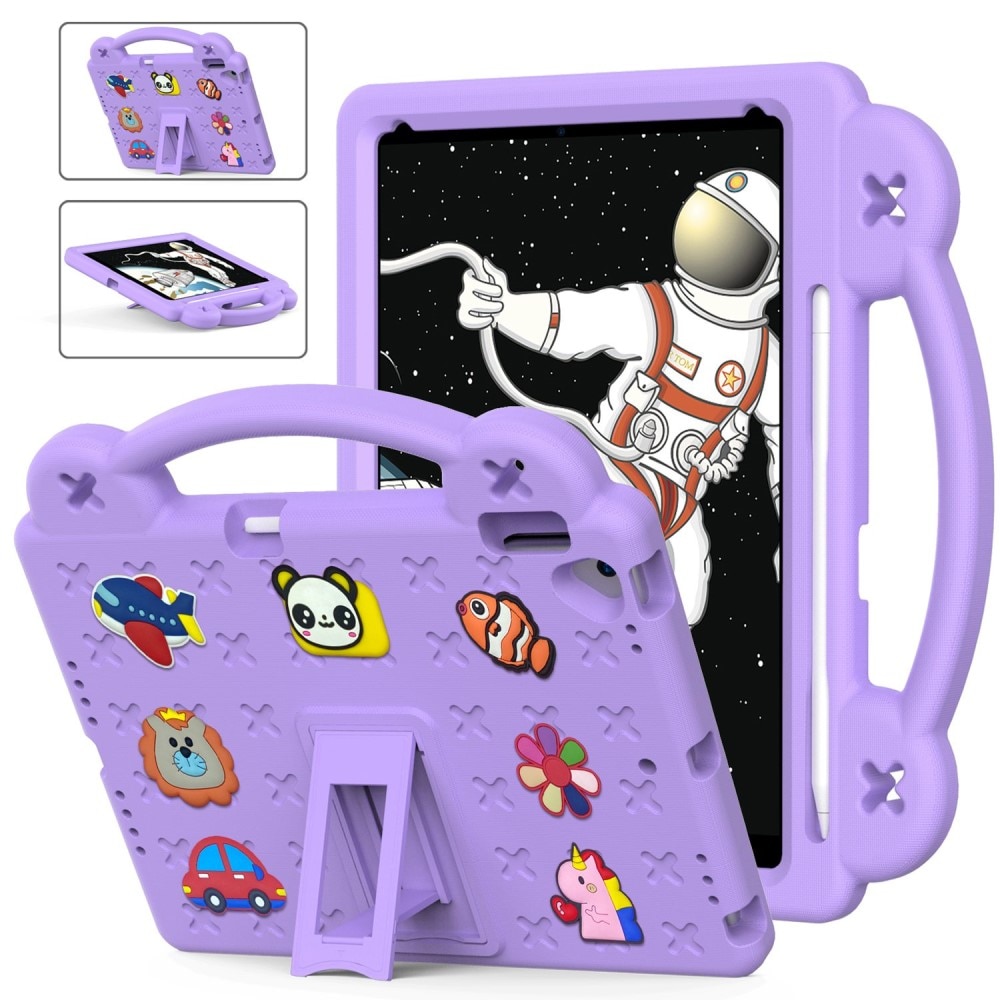 Kickstand Cover anti-urto per bambini iPad 10.2 9th Gen (2021) viola