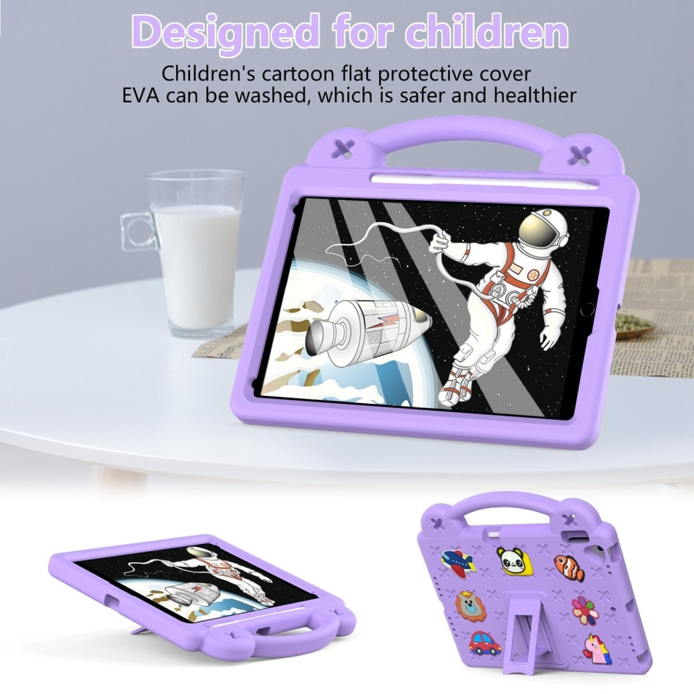 Kickstand Cover anti-urto per bambini iPad 10.2 7th Gen (2019) viola