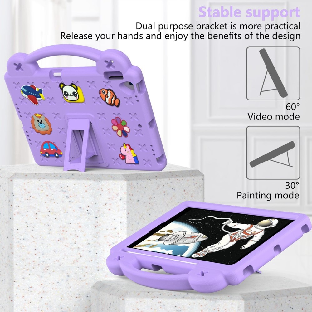 Kickstand Cover anti-urto per bambini iPad 10.2 7th Gen (2019) viola