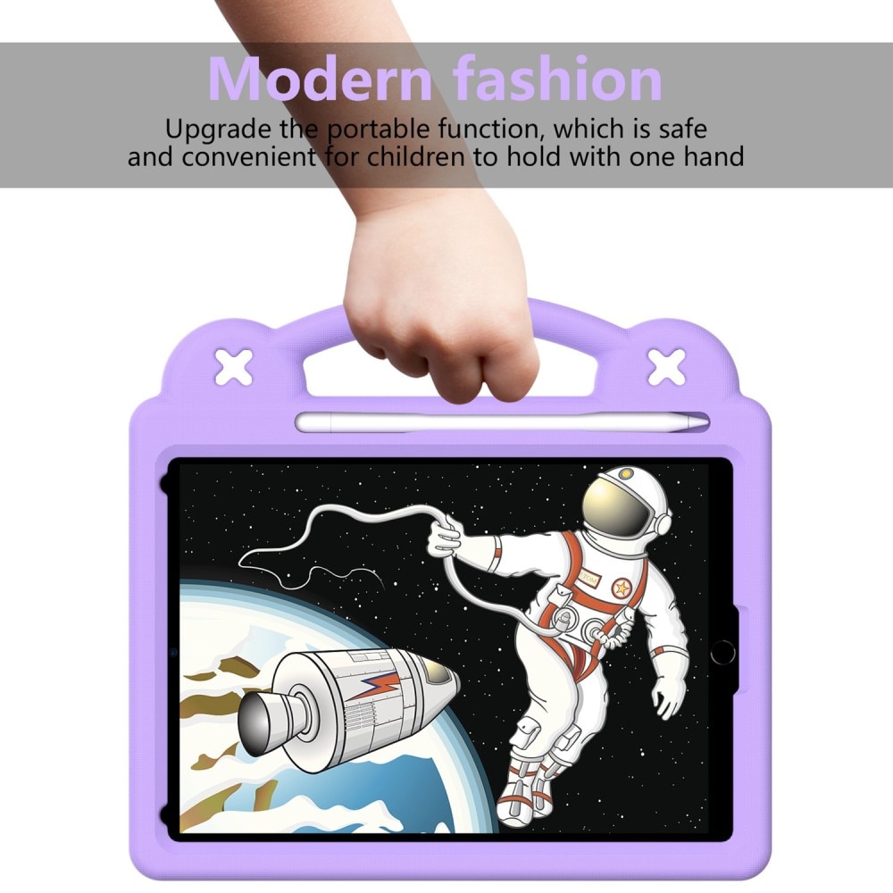 Kickstand Cover anti-urto per bambini iPad 10.2 9th Gen (2021) viola