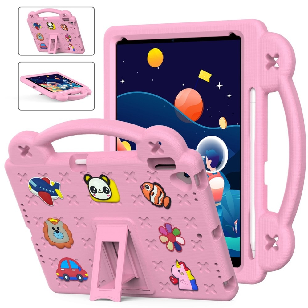 Kickstand Cover anti-urto per bambini iPad 10.2 9th Gen (2021) rosa