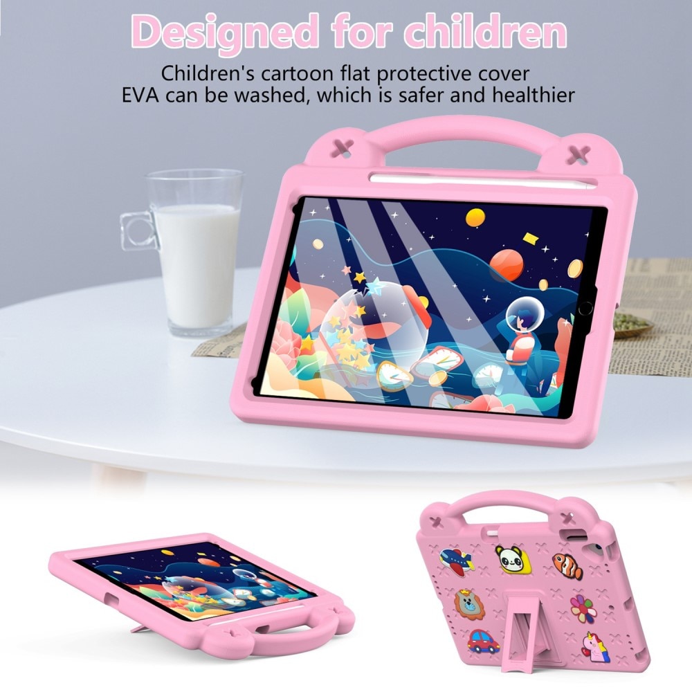 Kickstand Cover anti-urto per bambini iPad 10.2 8th Gen (2020) rosa