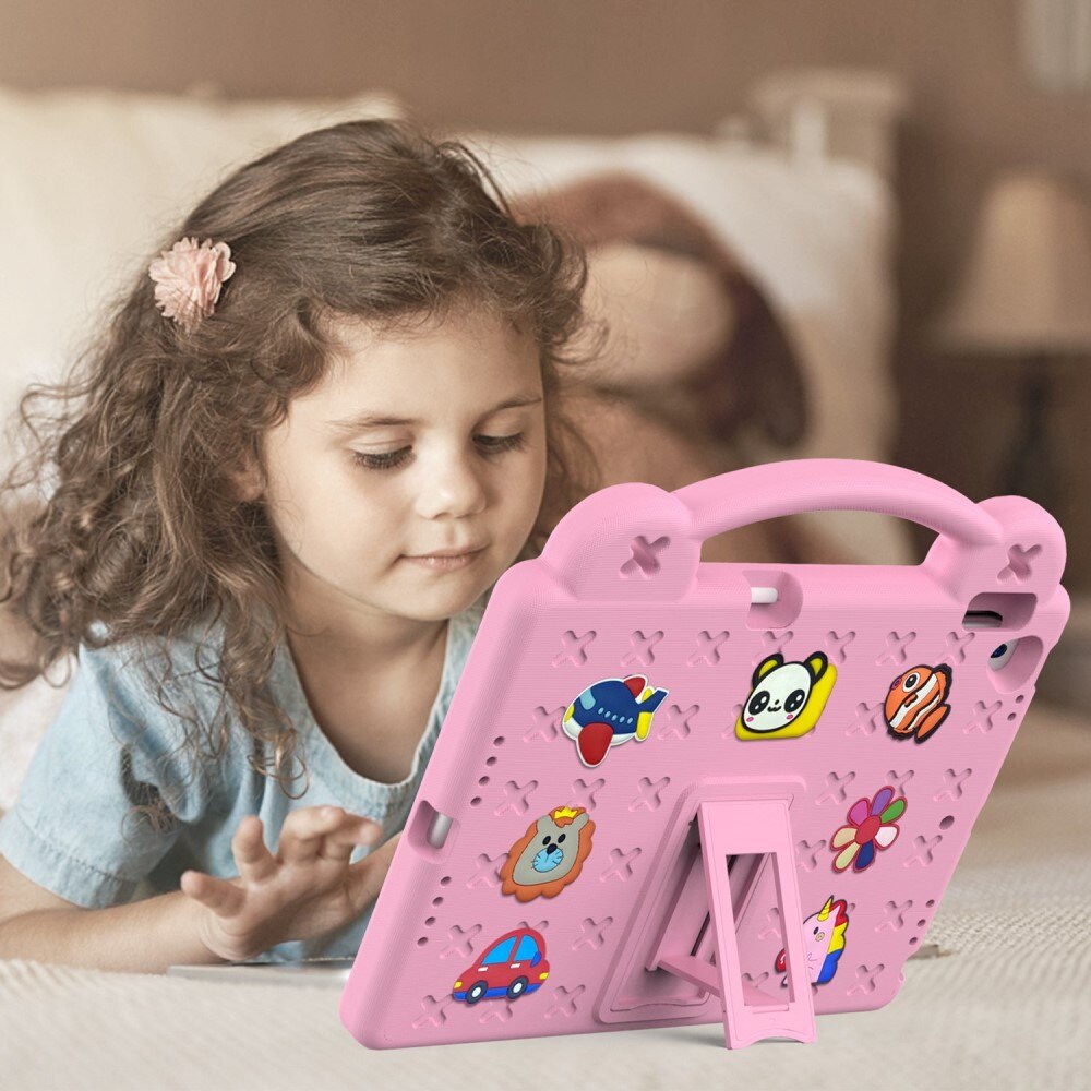 Kickstand Cover anti-urto per bambini iPad 10.2 9th Gen (2021) rosa