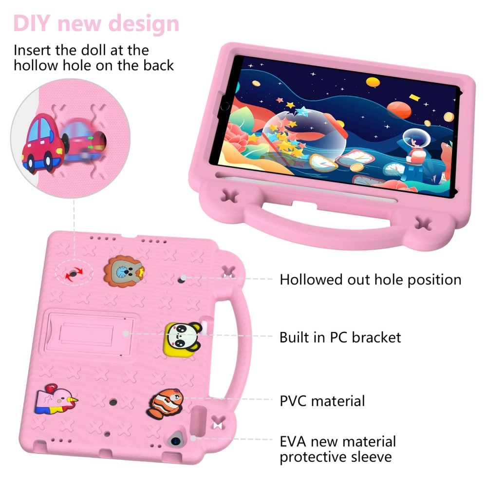 Kickstand Cover anti-urto per bambini iPad 10.2 8th Gen (2020) rosa