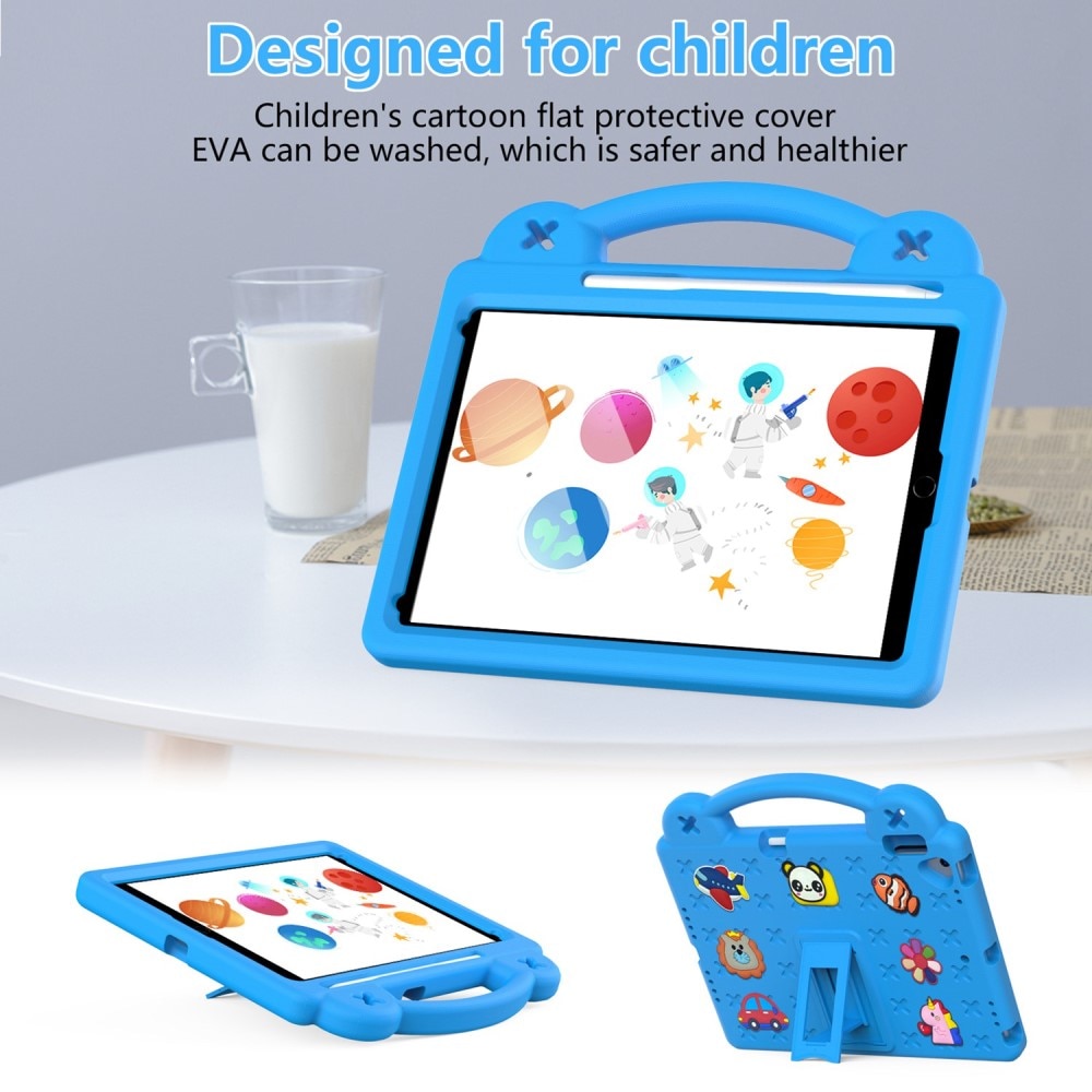 Kickstand Cover anti-urto per bambini iPad 10.2 7th Gen (2019) blu