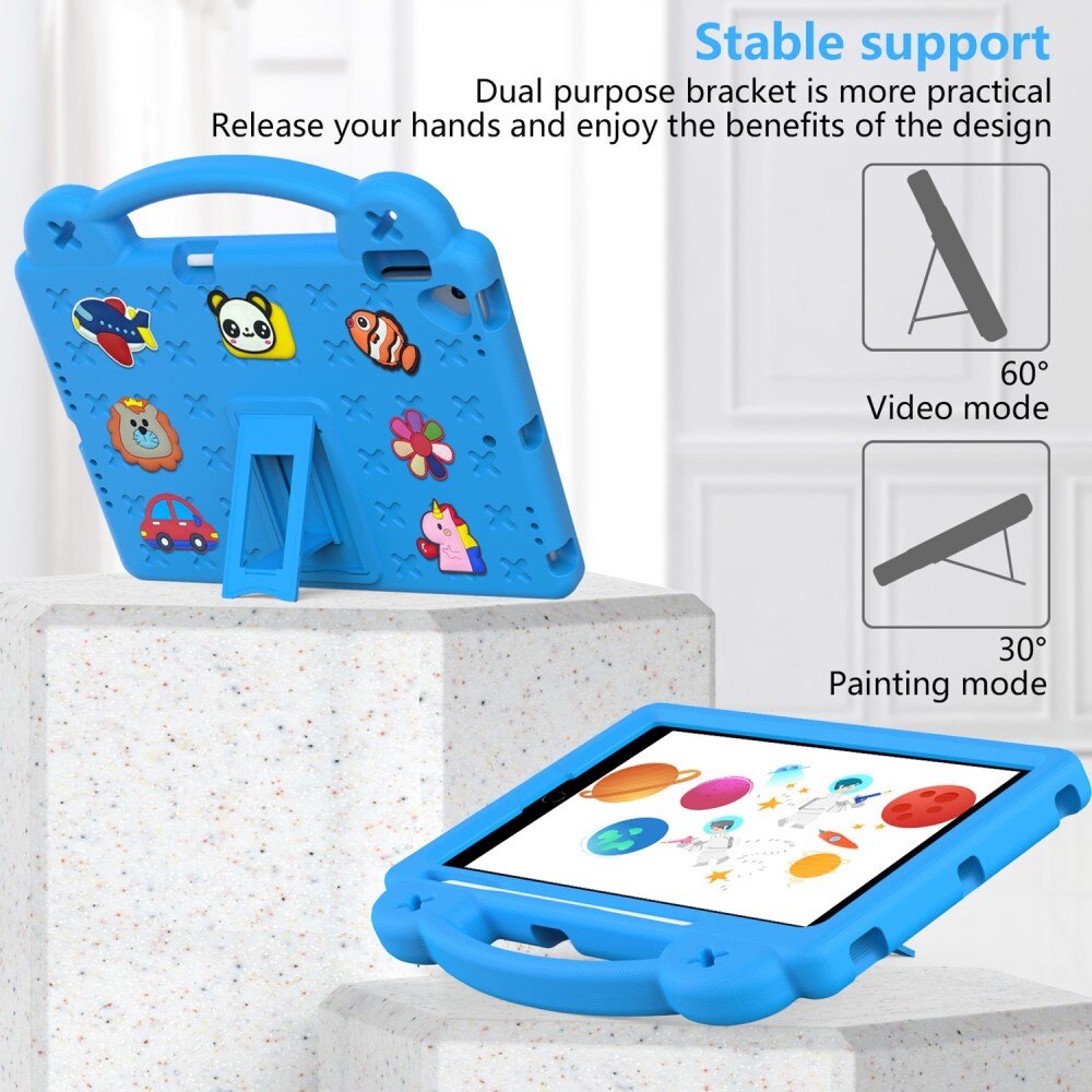 Kickstand Cover anti-urto per bambini iPad 10.2 9th Gen (2021) blu