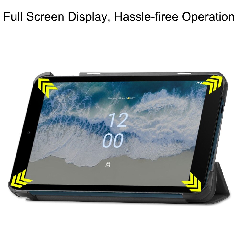 Cover Tri-Fold  Nokia T10 Nero