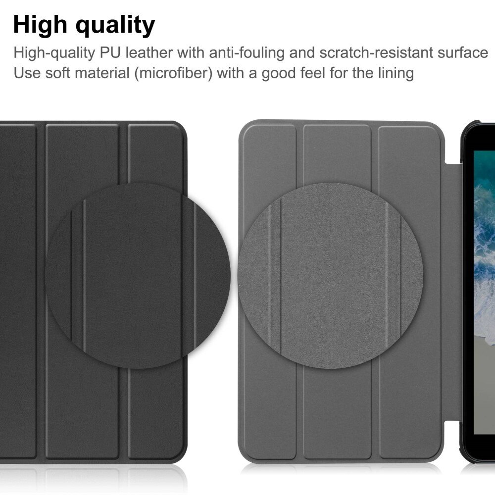 Cover Tri-Fold  Nokia T10 Nero