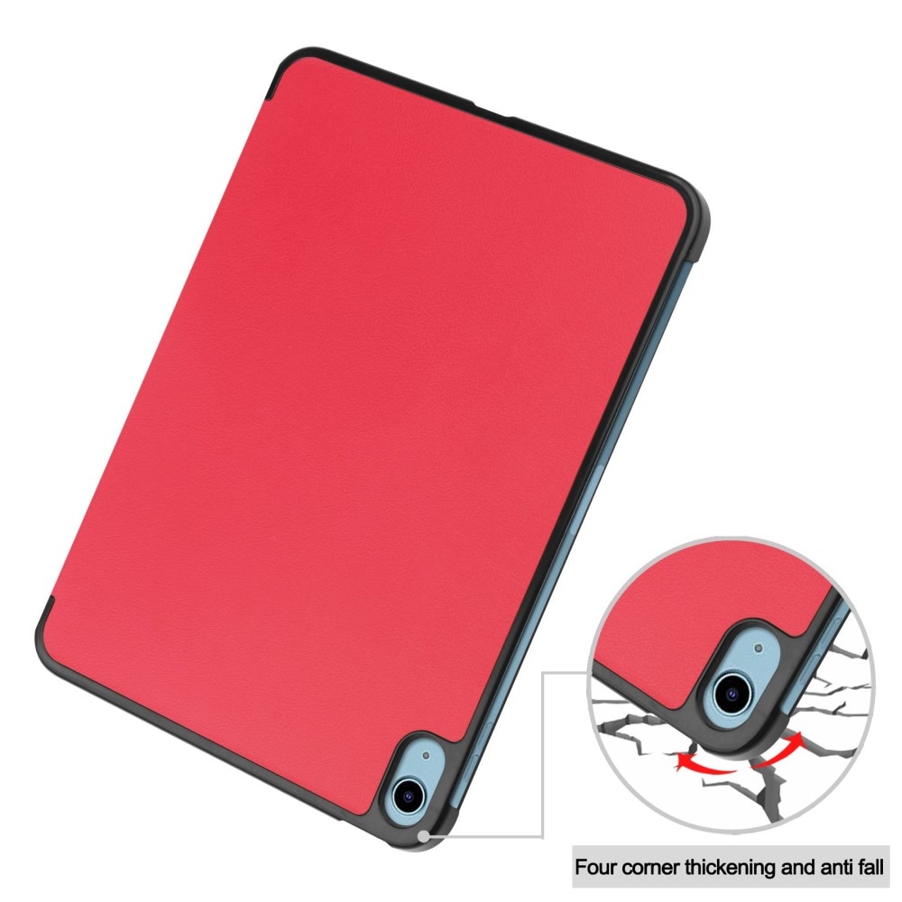 Cover Tri-Fold iPad 10.9 10th Gen (2022) rosso