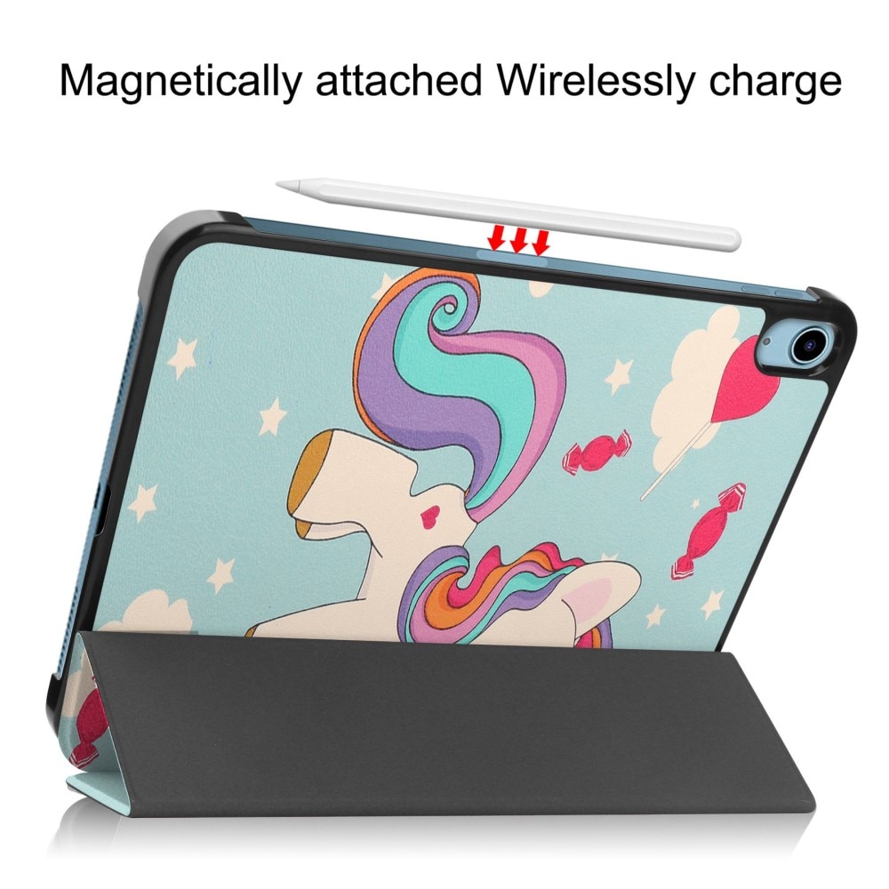 Cover Tri-Fold iPad 10.9 10th Gen (2022) Unicorn