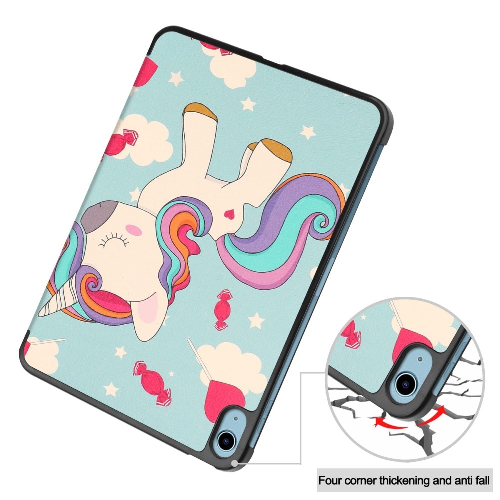 Cover Tri-Fold iPad 10.9 10th Gen (2022) Unicorn