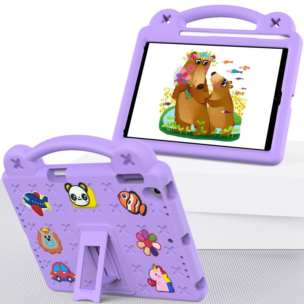 Kickstand Cover anti-urto per bambini iPad 9.7 6th Gen (2018), viola