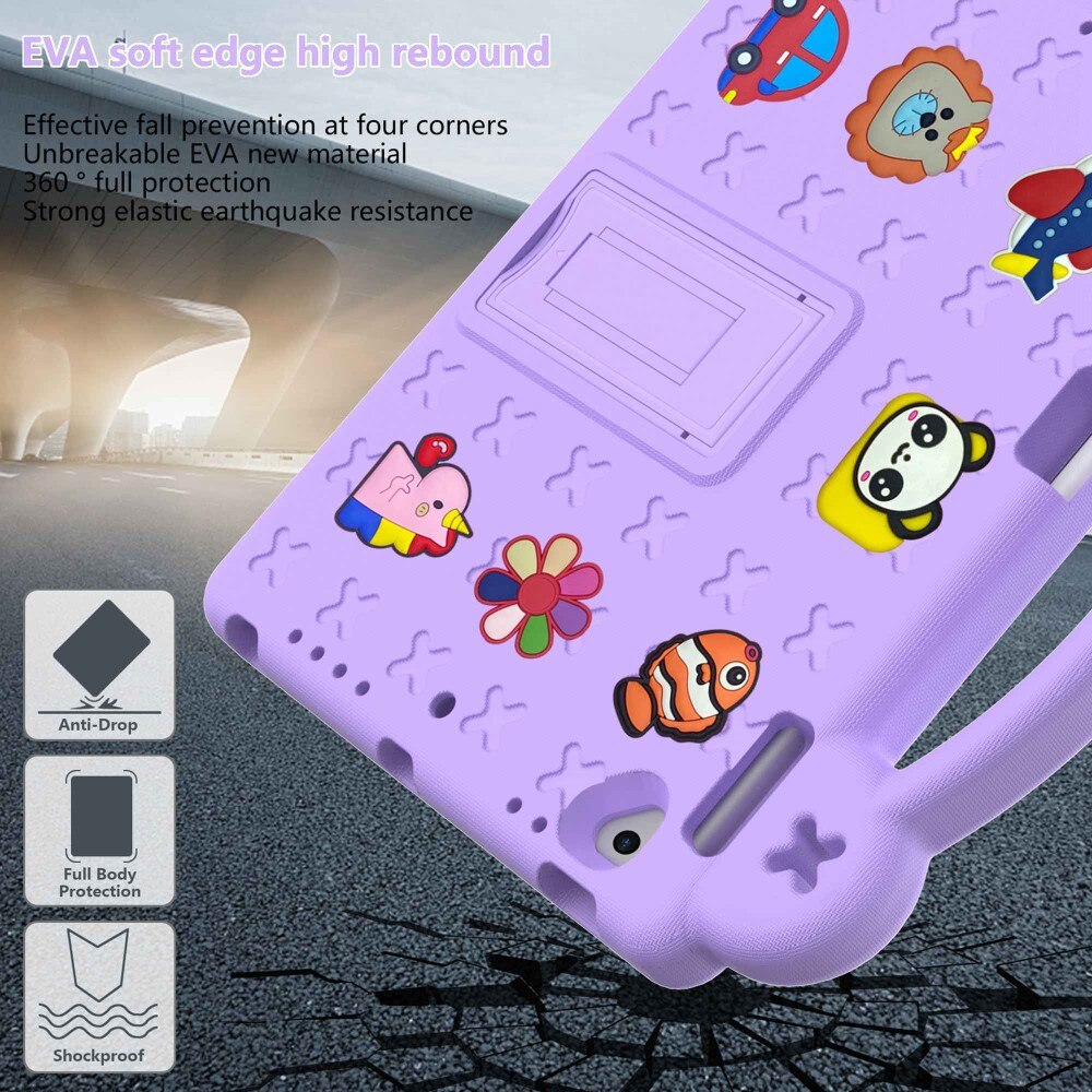 Kickstand Cover anti-urto per bambini iPad Air 2 9.7 (2014) viola