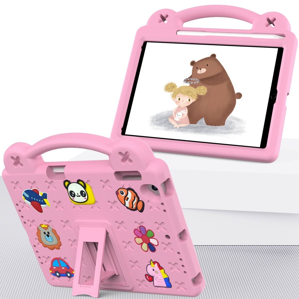 Kickstand Cover anti-urto per bambini iPad 9.7 5th Gen (2017), rosa