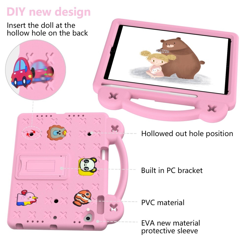 Kickstand Cover anti-urto per bambini iPad 9.7 6th Gen (2018), rosa