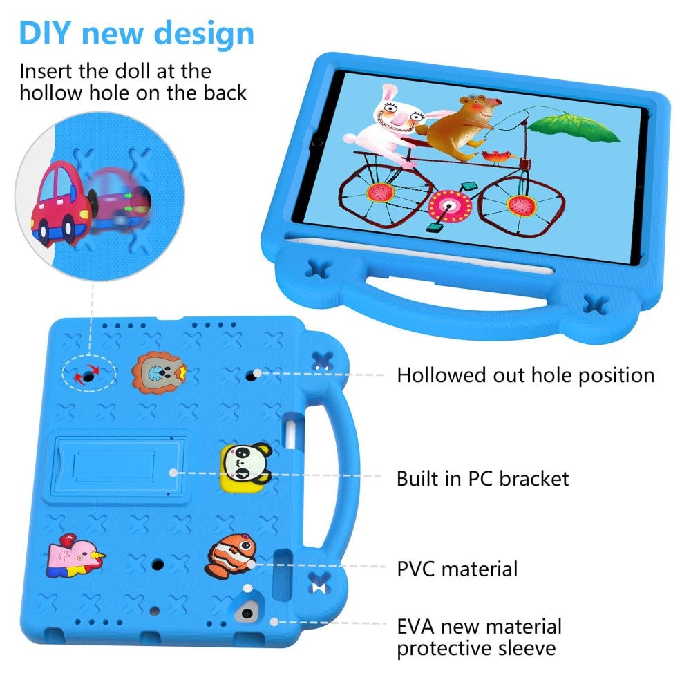 Kickstand Cover anti-urto per bambini iPad Air 9.7 1st Gen (2013) blu