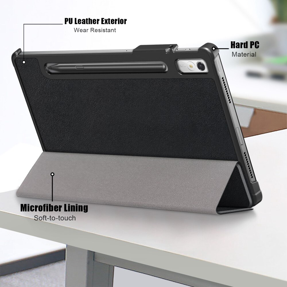 Cover Tri-Fold con portapenne Lenovo Tab P11 Pro (2nd gen) Nero